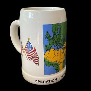 Operation Enduring Freedom Ceramic Coffee Mug USA Military 16 OZ.